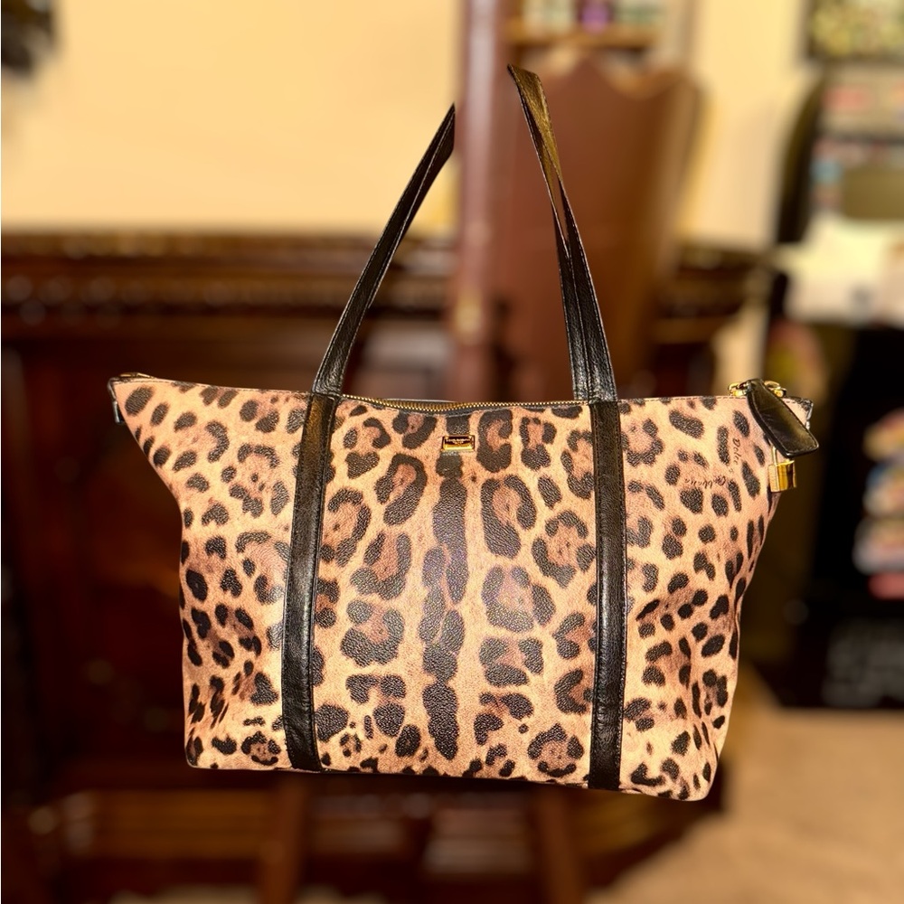 Dolce & Gabbana Leopard Print Tote Bag - Picture 3 of 16